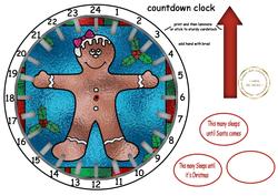 Gingerbread Man Advent Clock