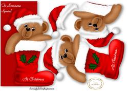 Bear in a Stocking Over the Edge