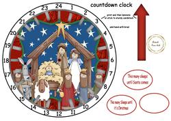 Advent Nativity Clock