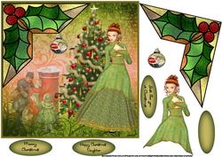 Victorian Christmas Lady