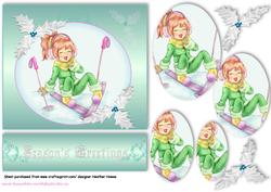 Skiing Fun at Christmas