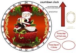 Advent Clock Cupcake
