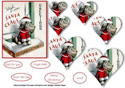 Santa Paws Heart Stacker