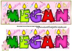 Megan Princess Candles