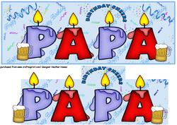 Papa Candles