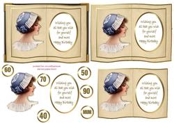 Vintage Lady Birthday Book
