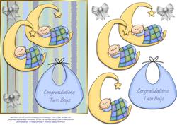 Over the Moon Twin Boys
