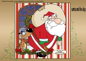 Santa and the Dog