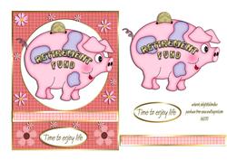 Piggy Bank Retirement Card