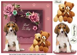 Puppy Love and Roses