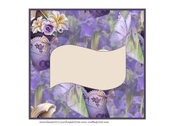 Birthday Floral Cupcake Insert