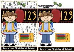First Day at School Boy