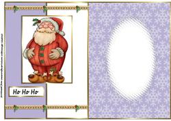 Fold Back Hohoho Santa