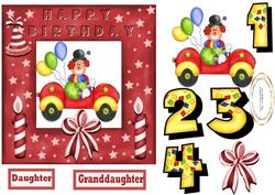 Clown in Car for Girl with Ages