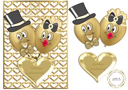 Golden Wedding Ballons