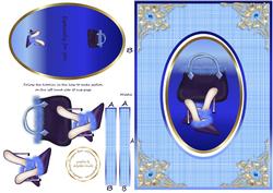 Oh La La Handbag and Shoes Spinner Card