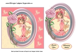 cameo lady in pink