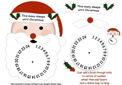 santas beard advent countdown