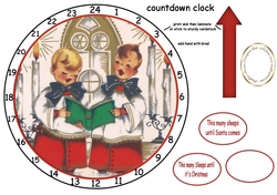 choirboys advent calendar clock