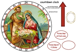 nativity2 advent calendar clock