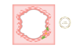 pink Giraffe baby girl insert