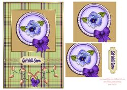 Pansy Pyramid Card Front