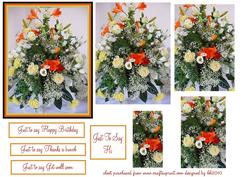 Just to Say Floral Pyramid and Sentiments