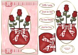 A Pot of Roses to Say