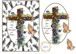Praying Hands with Cross