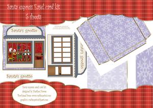 Santa Express Grotto Easel Card Kit