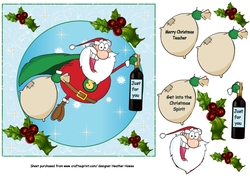 teacher Christmas wine