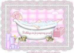 A4 Pampered on Your Birthday