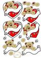 Red White Footie Banner Toppers