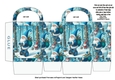 small gift bag santa segway blue