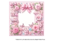 baby dresser in floral frame girl insert