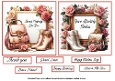 framed boots flowers and bag pink