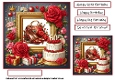 shoes handbag cake and roses 60th