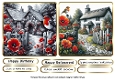 robins and poppies