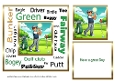 New urban art golf Man