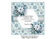 blue poinsettias snowman insert verse