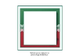 red and green christmas insert