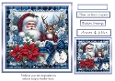 santa blue christmas