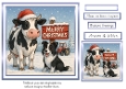 the christmas sign cow