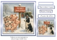the christmas sign pigs