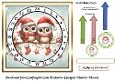 advent calendar card 6 owls