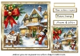 gold framed christmas snowmen