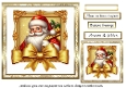 gold framed christmas santa