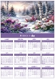 2026 calendars A4 flora3