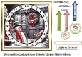 bw and red accents advent clock card 3