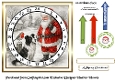 bw and red accents advent clock card 5